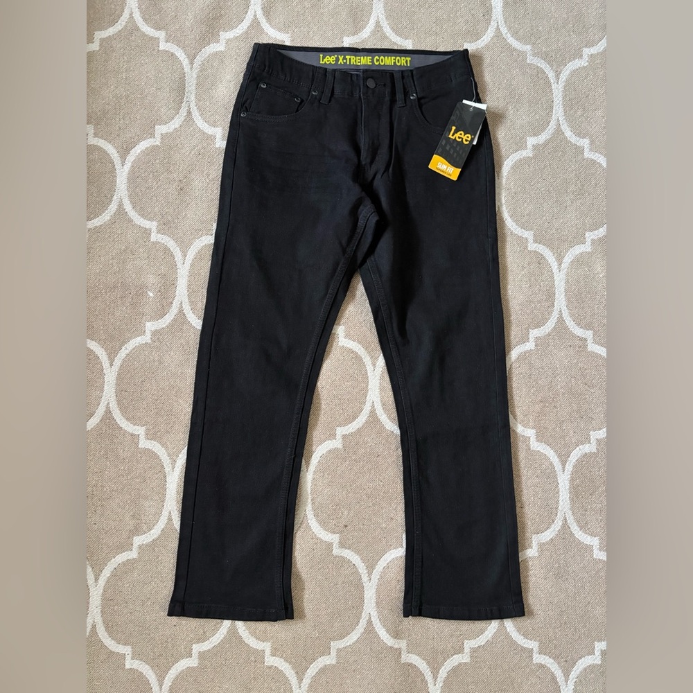 Lee Slim Fit Black Tapered Jeans